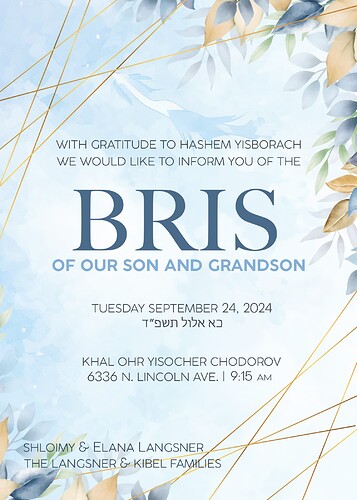 bris invitation