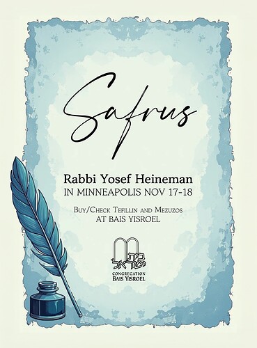 Bais Yisroel Sofer Flyer 24