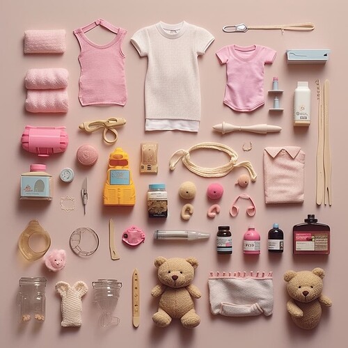 malky_s_knolling_photography_of_baby_girl_objects_fad8750a-2e3a-4dbe-9da7-99898e52ed73