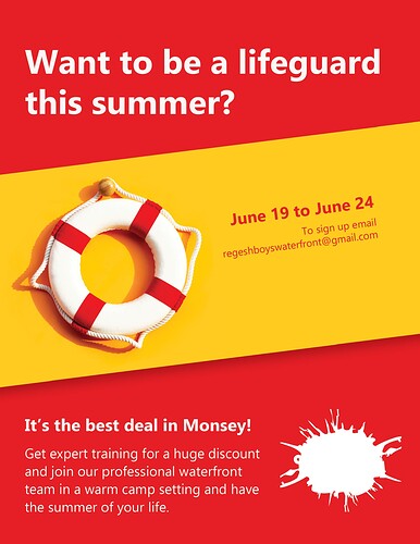 2 Lifeguard Course Flyer