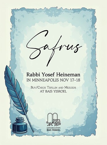 Bais Yisroel Sofer Flyer 24