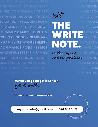 the write note