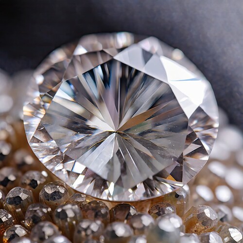 Firefly 100mm Macro Lens of a diamond gemstone 46536