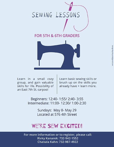 Sewing lessons revised