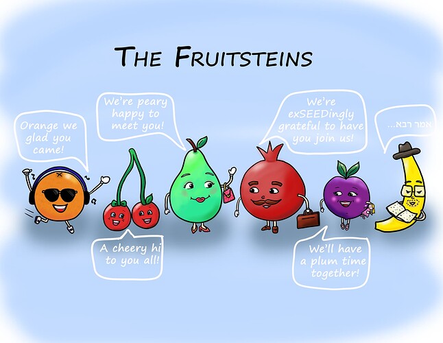 The fruitsteins comic blue