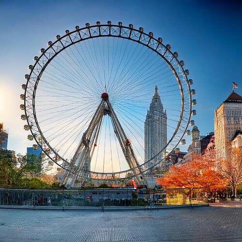 Firefly vienna ferris wheel in downtown manhattan 38837