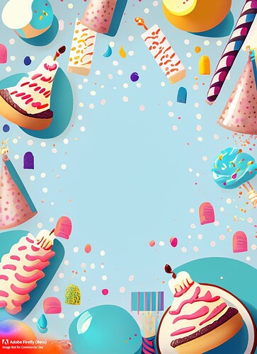 Firefly birthday party background with baking theme 31602