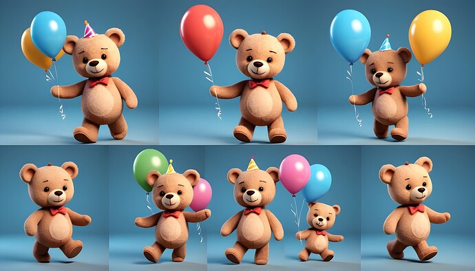 3d-cartoon-teddy-bear-character-that-walks-and-holding-happy-birthday-balloons--image-split-3--3-different-angles--close-up-character-design--multiple-concept-designs--concept-design-sheet-