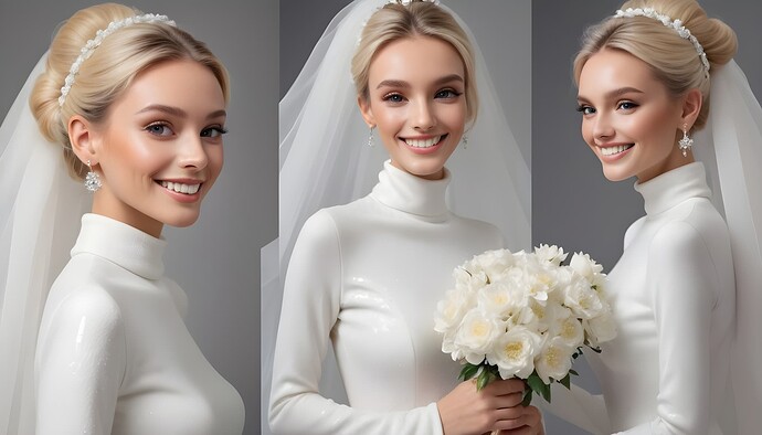 gorgeous-skinny-bride-wearing-a-white-modest-covered-gown-with-an-elegant-turtleneck--a-sequin-texture-and-a-puffy-petty-coat-underneath--holding-white-flowers--professional-makeup-applied-to-face--lo