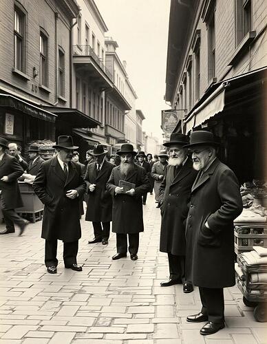 pikaso_texttoimage_vintage-photography-of-hassidic-men-standing-on-th (4)