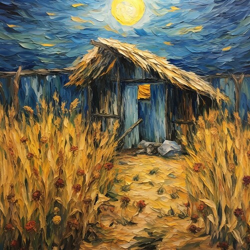 adi3456_Van_Gogh_Style_painting_Jewish_Sukkah_Hut_e6cc388c-729f-4061-8570-dc66ada8ad74