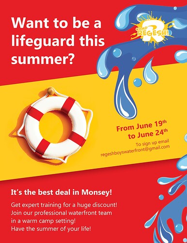 3 Lifeguard Course Flyer