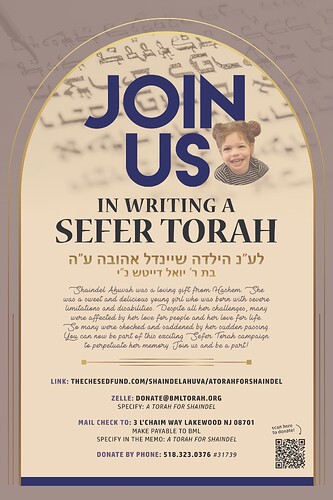 Shaindel Ahuvs chesed fund Torah9-14