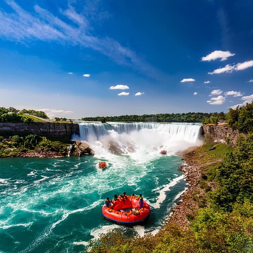 Firefly Niagara falls with, with boys tubing on the falls 16363