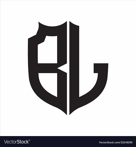 bl-logo-shield-style-monogram-design-template-vector-32146195