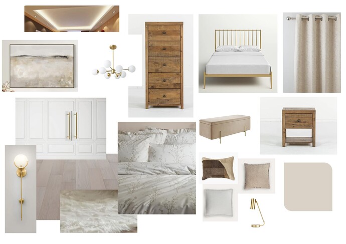 Bedroom design board