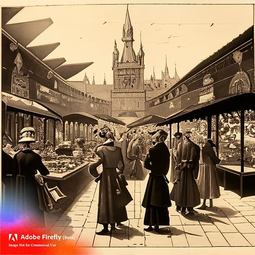 European Marketplace 19th Century