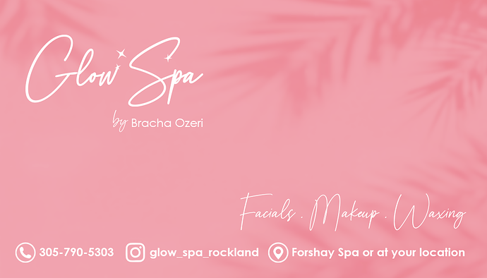 Glow Spa_business card