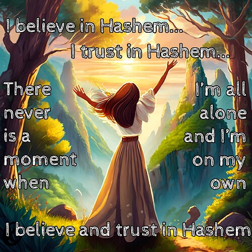 trust in Hashem girl