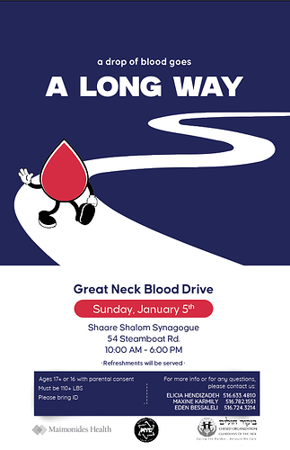 Blood drive ad