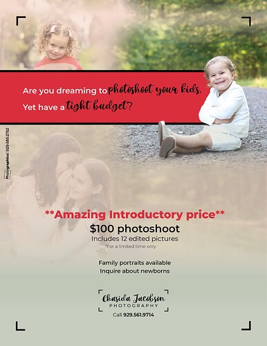 Chasida Jacobson Photography Ad