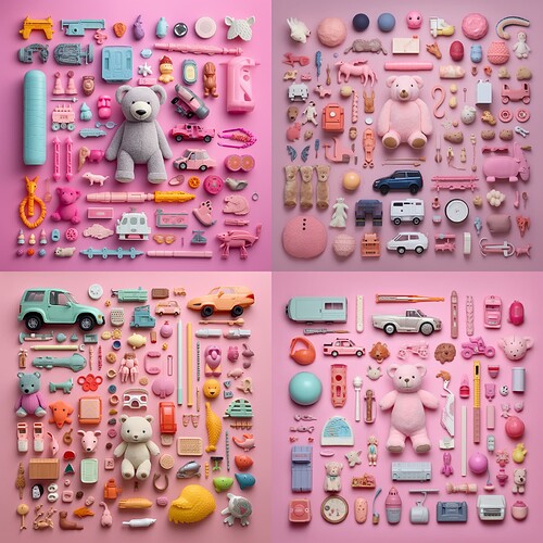 Kixart_knolling_photography_of_cute_pink_pastel_baby_toys_38f230bc-ad94-48ab-8edd-060be2eb08ea