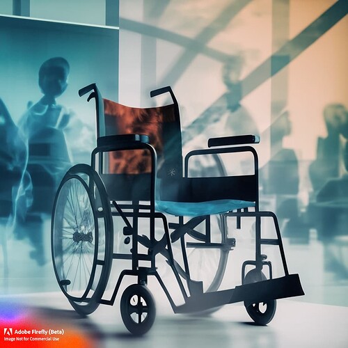 Firefly wheelchair hospital double exposure 70108