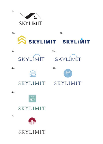 logo options numbered