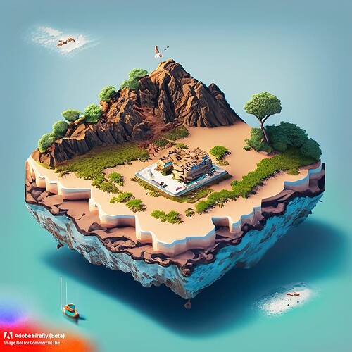 Firefly isometric island 54089