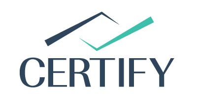 certify logo and underline